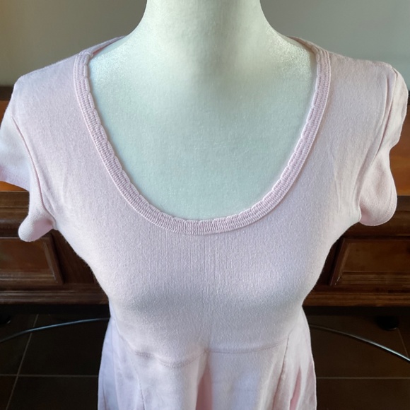 MODA INT’L Short Sleeve Baby Doll Dress. Pale Pink Size M - Picture 2 of 9